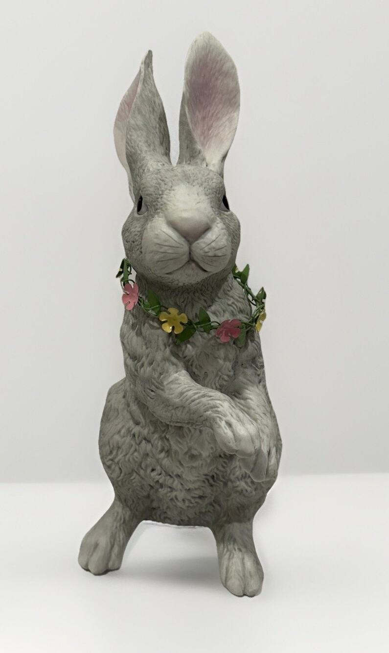 EUC DEpt 56 Spring Easter Bunny Peter Rabbit Porcelain Figurine 10.5”h